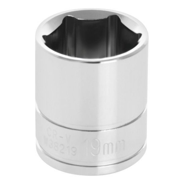 Performance Tool 3/8 In Dr. Socket 19Mm, W38219 W38219